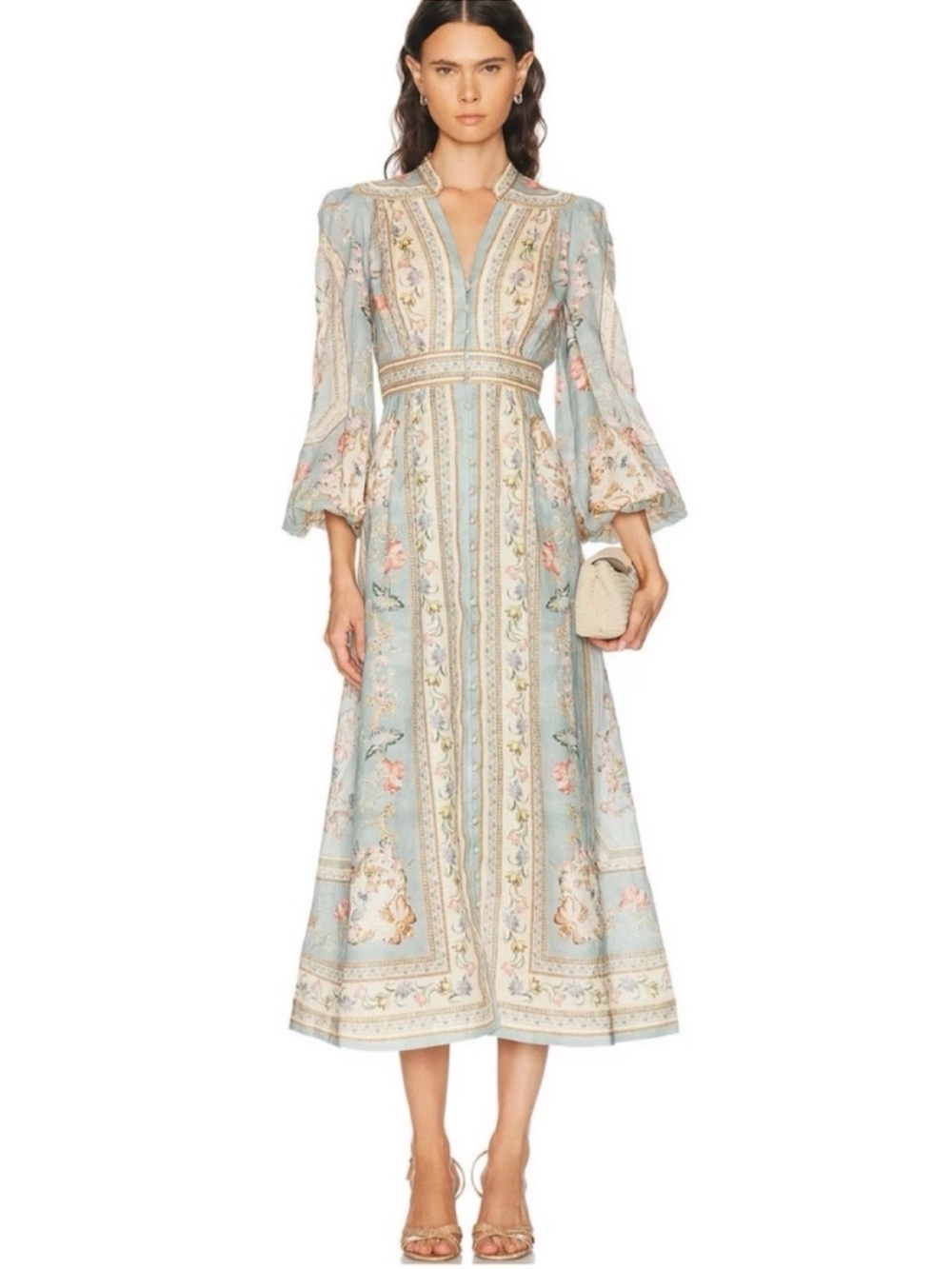 Zimmermann Roselight floral linen dress